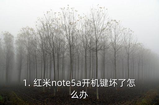 红米note5a开机键坏了怎么开机,红米note5a如何开机，开机键损坏怎么办？