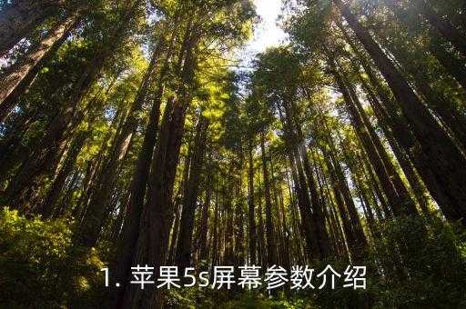 苹果5s屏幕参数,苹果5s显示屏规格介绍