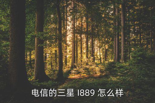 三星i889，三星i889是电信3G的机子吗 第2张