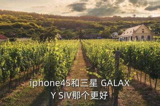 三星galaxy siv，iphone4S和三星 GALAXY SIV那个更好