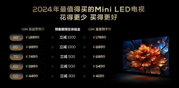 2024年最值得买的Mini LED电视！TCL Q9K发布：首发4199元起 第4张