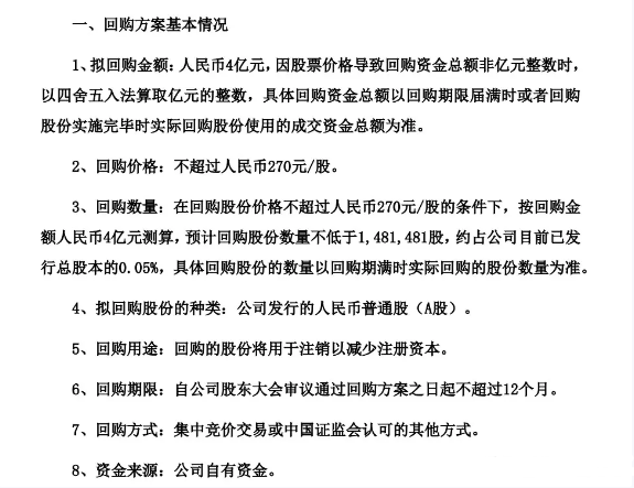 每股不超270元：比亚迪拟以4亿元回购公司股份 第1张