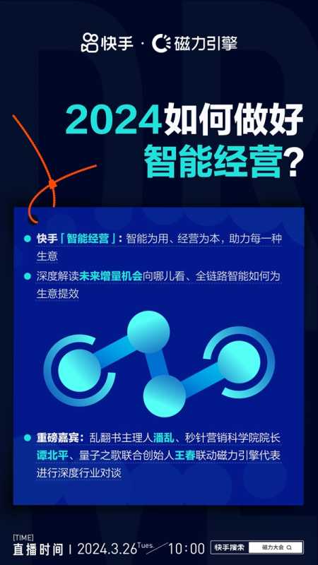 就在明天！快手「智能经营·2024磁力大会」8大看点抢先看 第3张