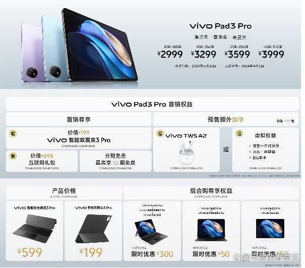 超旗舰之作vivo Pad3 Pro平板正式发布:天玑9300+超长待机70天+2999元起 第13张