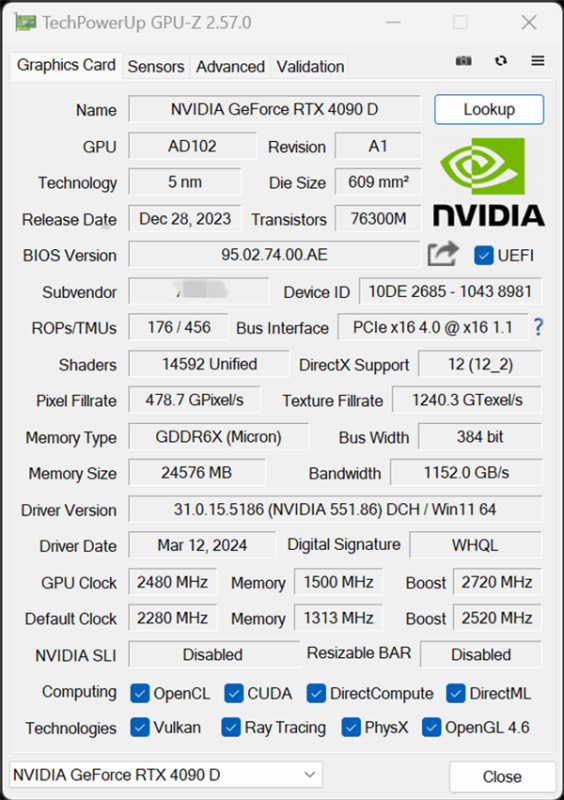 中国特供RTX 4090D偷偷解锁600W功耗！性能反超RTX 4090 第2张