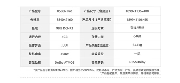 《黑神话：悟空》定制电视！海信电视E8N Pro发布：顶配100英寸卖22999元 第6张