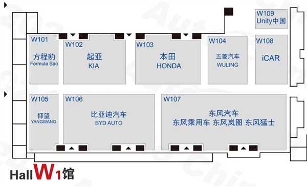 2024北京国际车展展位图公布：小米、智己“冤家聚头” 第7张