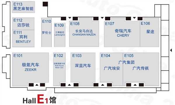 2024北京国际车展展位图公布：小米、智己“冤家聚头” 第3张