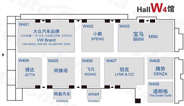 2024北京国际车展展位图公布：小米、智己“冤家聚头” 第11张