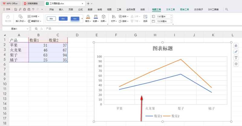 WPS散点图如何转变成折线图 WPS散点图转变成折线图的方法 第6张