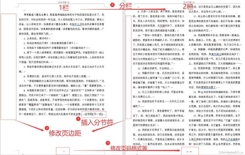 word文档如何使用分页符和分节符? 分节符和分页符的区别和作用 第46张