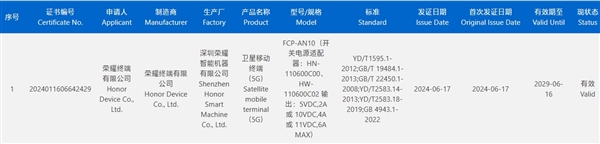 荣耀Magic V3入网：华为之外唯一支持卫星通信的折叠屏 第1张