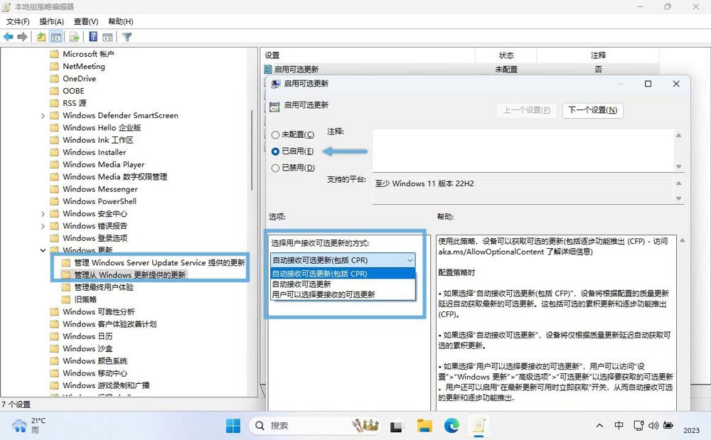 如何自动安装 Windows 11 可选更新(D 更新)？自动安装Win11的教程 第3张