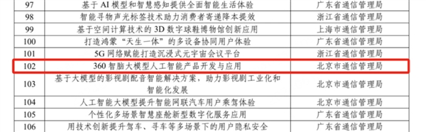 工信部2024年新型数字服务优秀案例公布 360智脑大模型及应用产品上榜 第1张