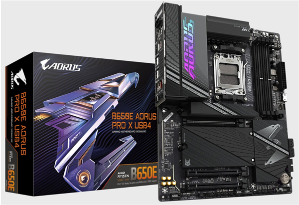 1999元 技嘉B650E AORUS PRO X USB4主板开售：双USB4 第1张