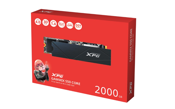 威刚推出GAMMIX S50 CORE SSD：PCIe 4.0规格、最大2TB 第3张