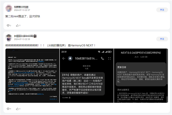 华为审核加速！鸿蒙OS NEXT第二批Beta测试推送：快看你收到没 第3张