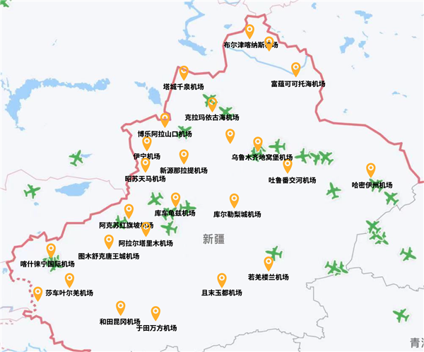 中国机场最多的省份：新疆多达25座！创造多个之最