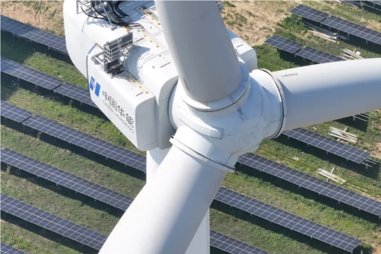 全球单机容量最大风电机组启动发电：叶轮扫风面积与7.5个足球场相当