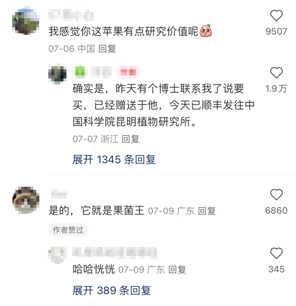 苹果身上长蘑菇！科研人员千里求购：还尝了一口 第2张