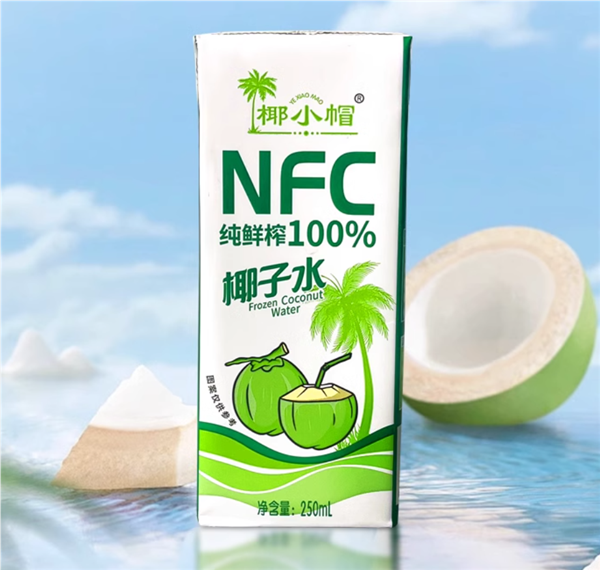 NFC鲜榨 百多利纯椰子水大促：10盒到手23.9元 