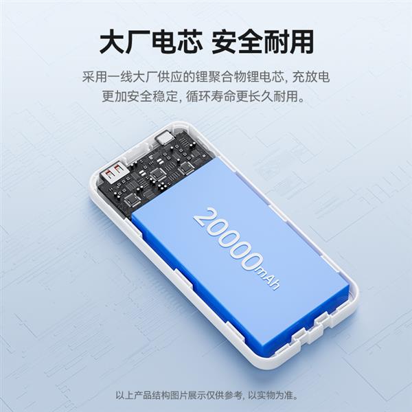 紫米超大杯自带双线上架 22.5W充电更快 实标20000mAh 到手仅89元 第3张