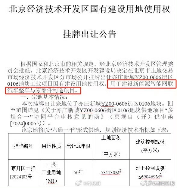 小米8.42亿元北京拿地：531130平方米 位于小米汽车工厂东侧 第2张