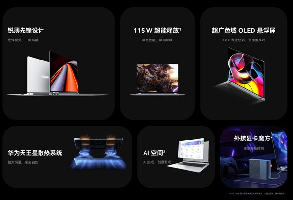 顶配10999元！华为MateBook GT 14预售：最高酷睿Ultra 9、支持外接显卡 第5张