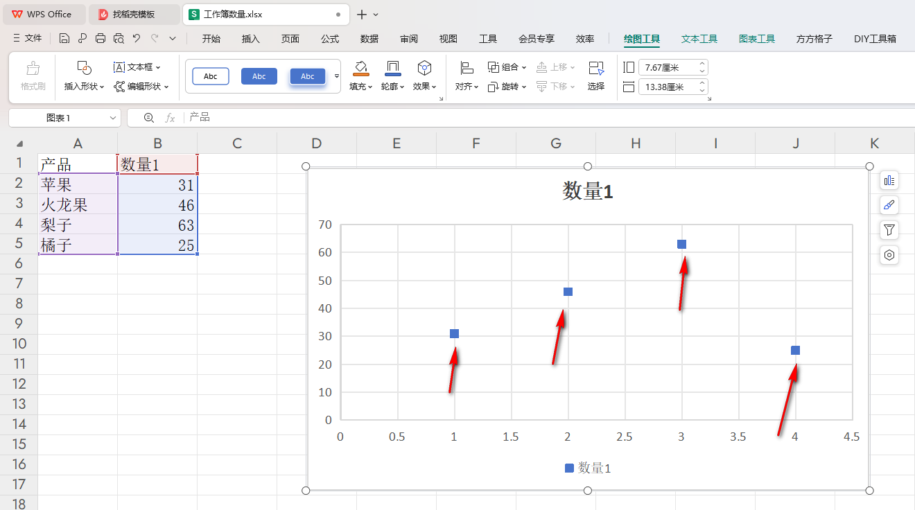 WPS散点图如何将圆点变成方点 WPS散点图中将圆点变成方点的方法 第6张