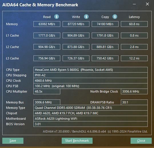 华擎A620I Lightning+金百达黑刃D5性能体验测评 第25张