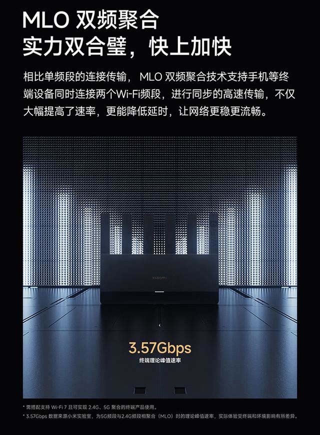 首发479!小米Wi-Fi 7路由器BE6500开售:峰值速率达3.57Gbps 第3张