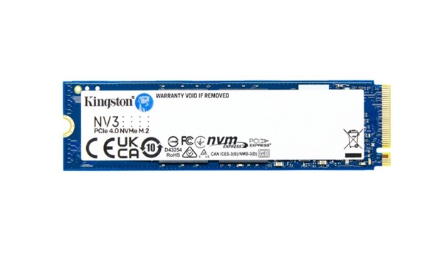 金士顿推出新一代高性能产品——NV3 PCIe 4.0 NVMe固态硬盘 第1张