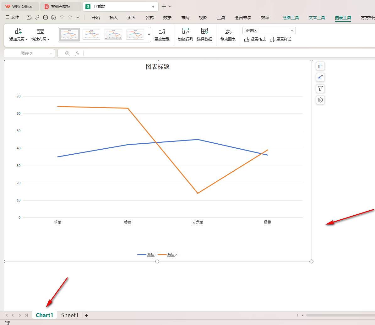 WPS如何移动图表到新工作表 WPS移动图表到新工作表的方法 第6张