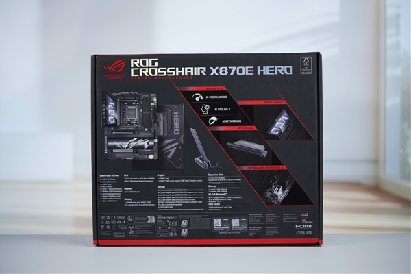 锐龙9000旗舰座驾！华硕ROG CROSSHAIR X870E HERO主板图赏 第31张