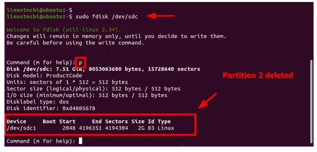 linux怎么删除分区? Linux系统删除分区的教程 第5张