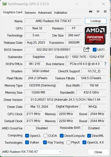 卓越性能吊打RTX 4060Ti! 蓝宝石RX 7700 XT显卡全面评测 第10张