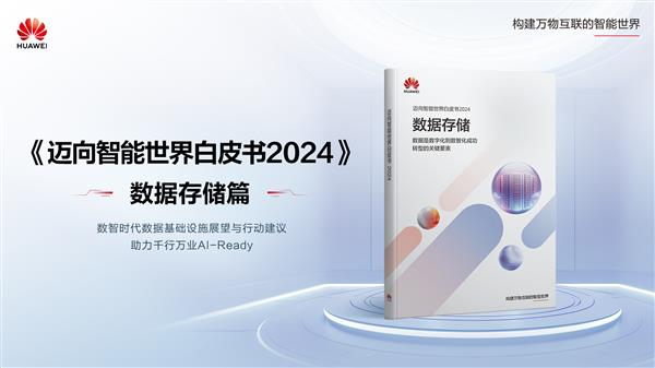 华为发布《迈向智能世界2024白皮书》数据存储篇 第1张