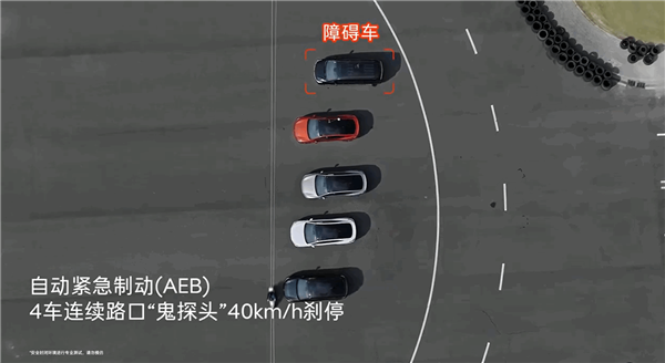 乐道L60实测主动安全：4车连续路口鬼探头40km/h成功刹停 第3张