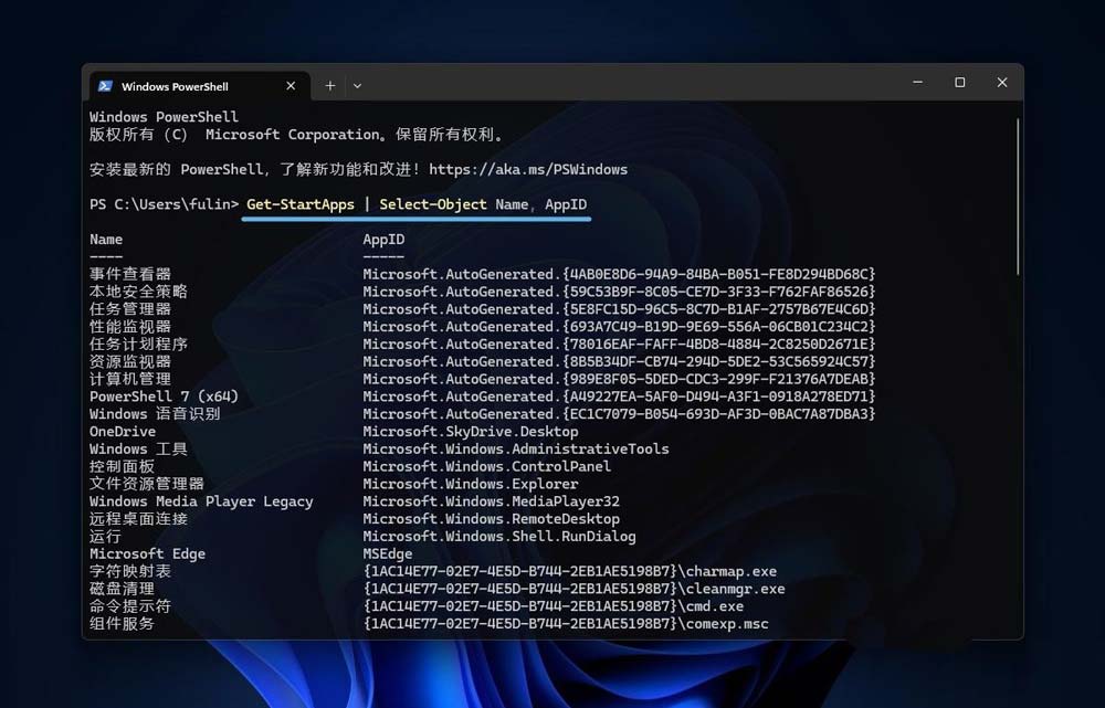 Win11怎么查看应用程序 AppID? 第4张