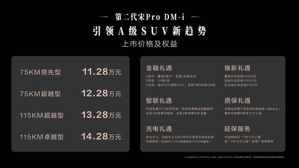 大美智省值！第二代宋Pro DM-i上市 11.28万元起 第1张