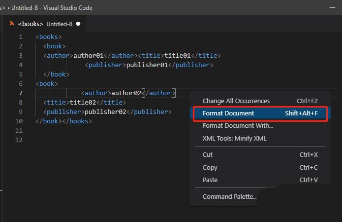 VSCode如何格式化XML? VSCode实现UltraEdit中XML格式化的方法 第9张