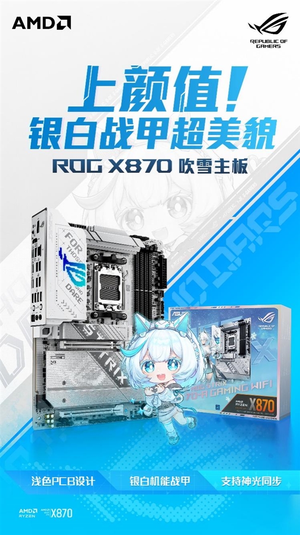 9这么强 华硕X870吹雪主板火热预售定金膨胀 第3张