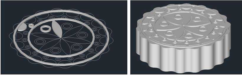 浩辰CAD怎么画3D月饼? CAD快速设计三维立体月饼模型的教程 第7张