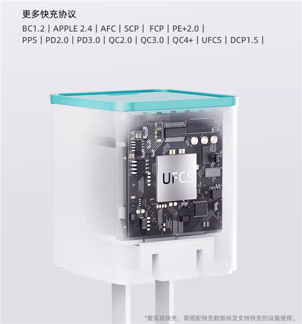 UFCS融合快充认证：QCY 45W迷你氮化镓充电器34.9元大促 第4张