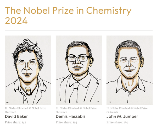 2024年诺贝尔化学奖揭晓！三位科学家获奖 奖励745万元 第2张