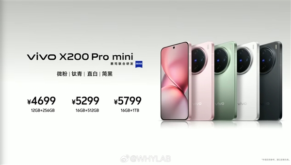 史上最强小屏旗舰登场！vivo X200 Pro mini发布：售价4699元起 第1张