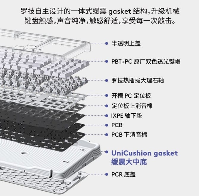 罗技琥珀系列K98M键盘怎么样 罗技琥珀系列K98M无线机械键盘评测 第10张