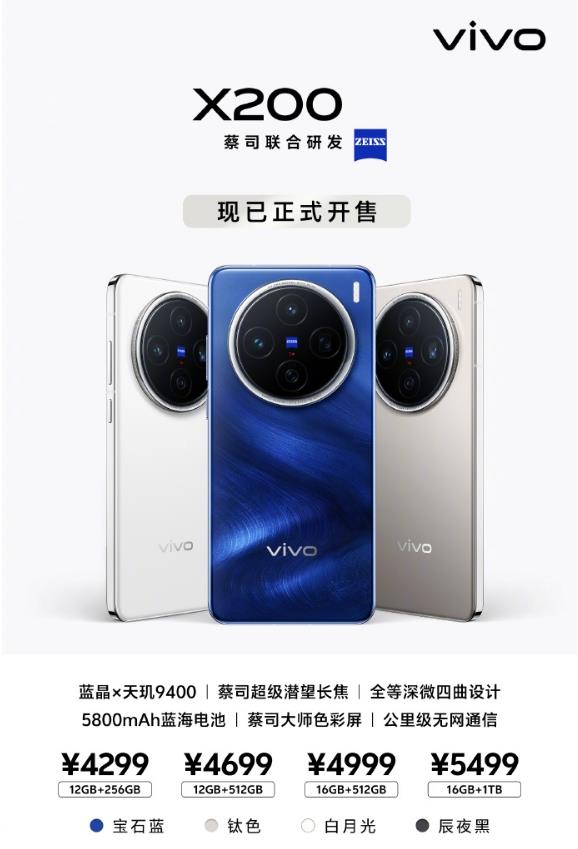 轻薄优雅手感好 vivo X200系列已是掌心里的艺术品