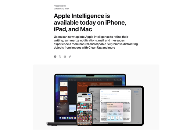 iPhone迈入AI时代！苹果Apple Intelligence功能盘点 第1张