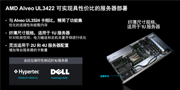 AMD发布Alveo UL3422金融专用加速卡：2.34纳秒世界最低时延 第8张